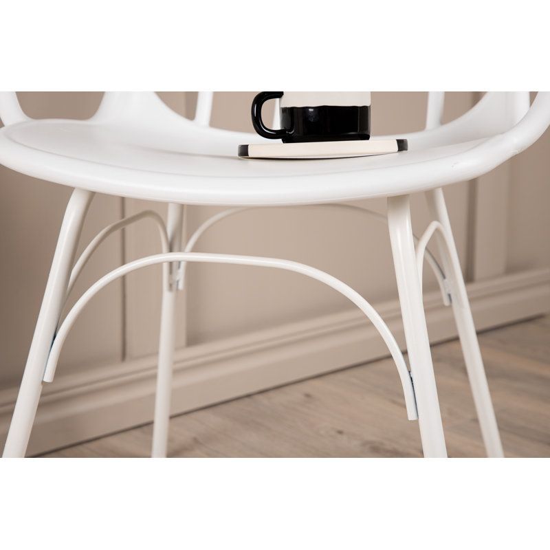 Burnam 46cm H Cantilever Chair, White