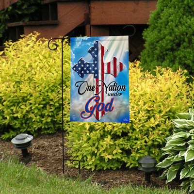 Drapeau de jardin One Nation Under God