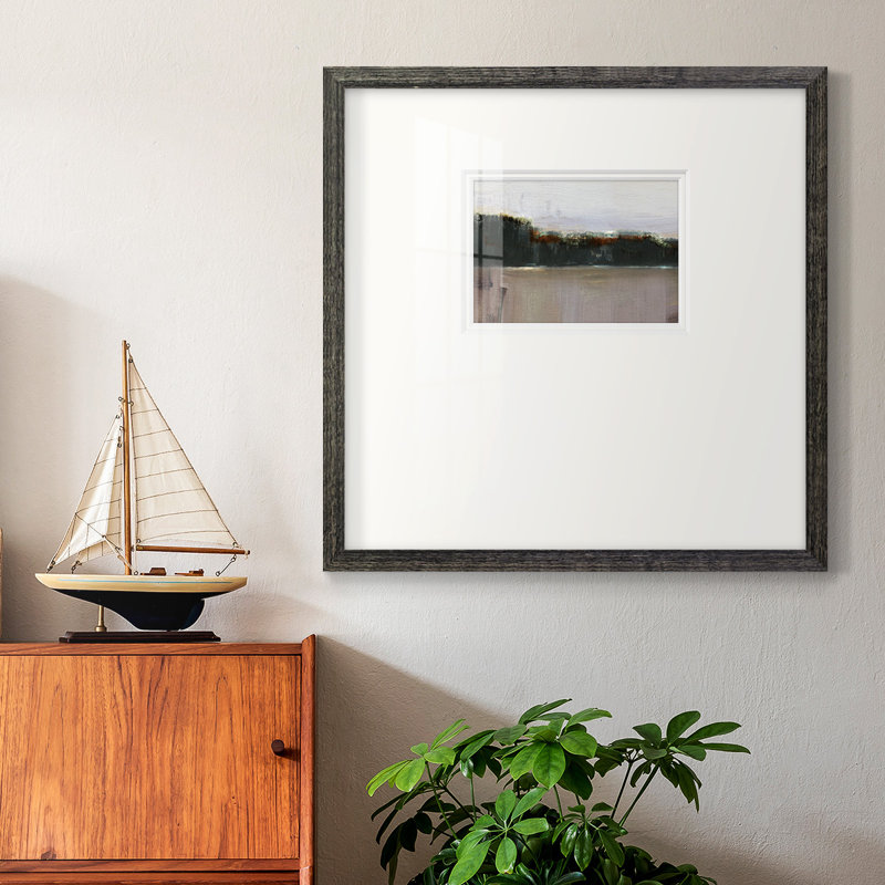 «At Dusk Turnwoodpremium», reproduction encadrée, H 21 po x l 21 po, Encadré grain de bois foncé