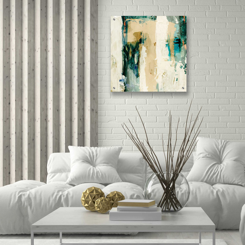 «Mottled Patina I» par Victoria Borges, art mural acrylique, H 24 po x l 24 po x P 0,2 po