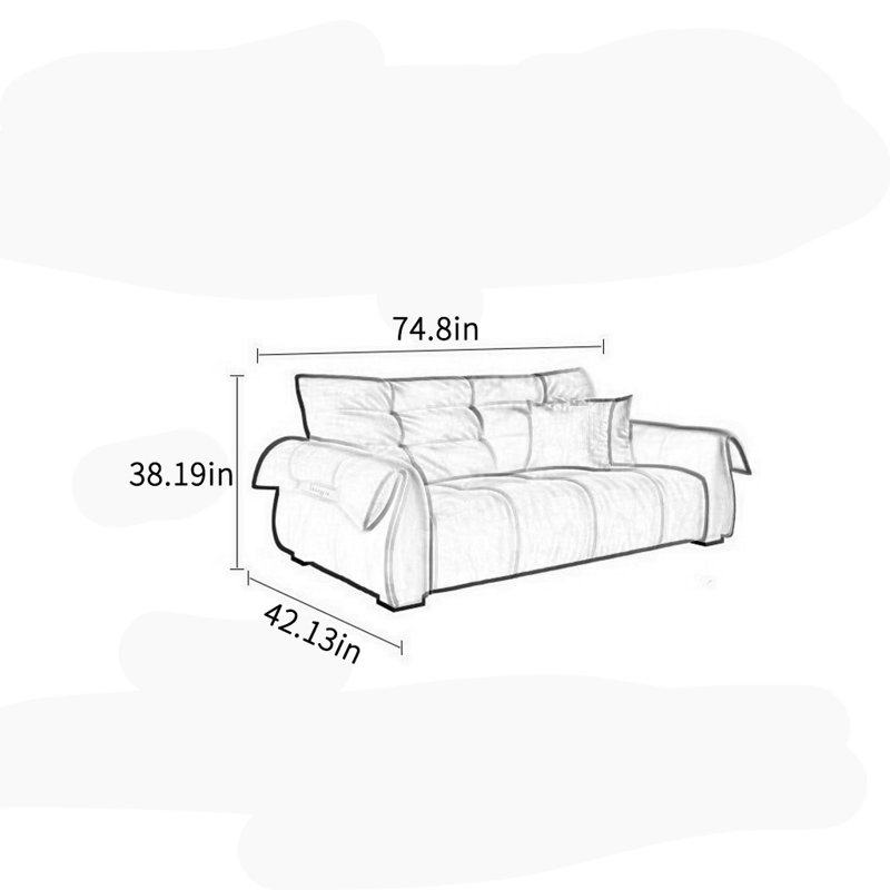 74.8'' Upholstered Sofa