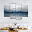 "Abstract Landscape Shimmer", art mural sur toile 4 pièces-102960283