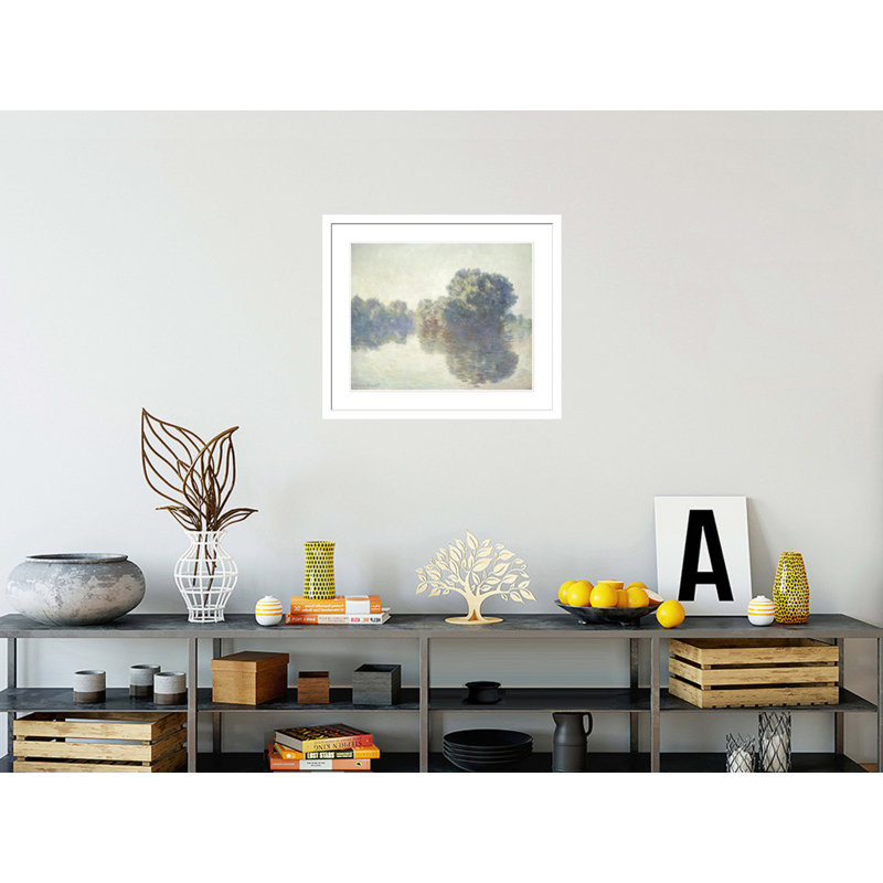 The Seine at Giverny by Claude Monet -Framed Giclee Print, 23.5" H x 27.52" W