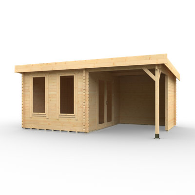 The Lakra Tongue & Groove Log Cabin 18x12w