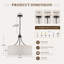 Lustre moderne tambour doré à 6 lumières avec abat-jour en lin-128460768