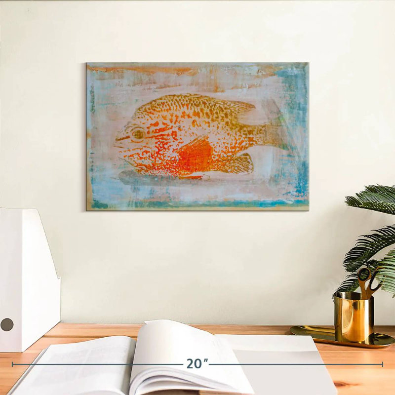 Brampt Orange Sunfish, 8" H x 12" W