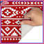 Tapis de bain rouge à motif tribal-130110689