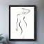 Art encadré noir, lignes de silhouette rétro, impressions encadrées de style rétro-826766926