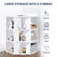 Armoire de coin Birta avec ports USB et prises de courant-474810228