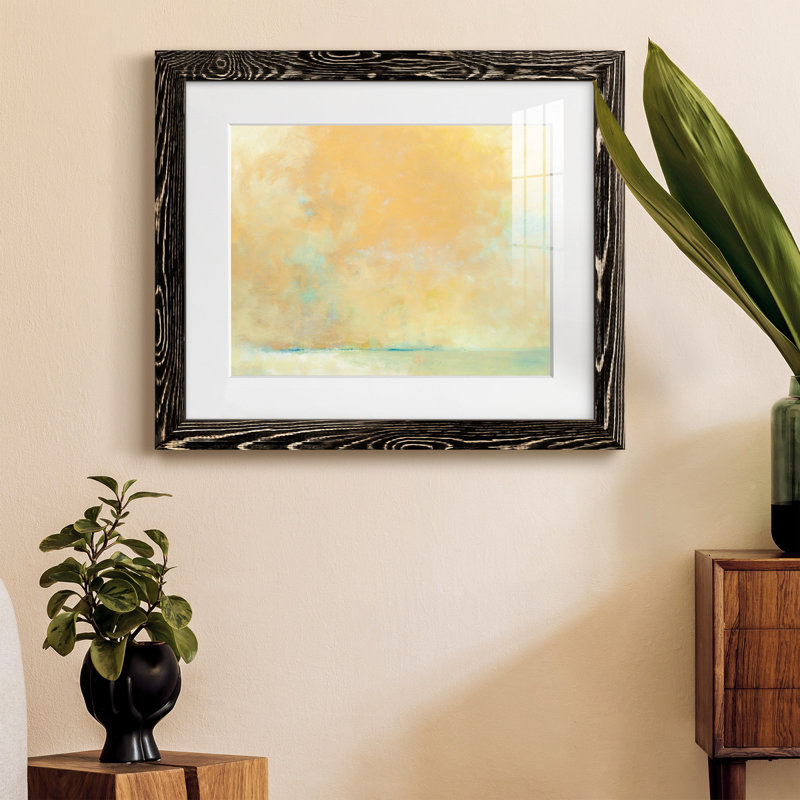 Tangerine - peinture encadrée, H 24 po x l 18 po x P 1,5 po, Noir, Blanc