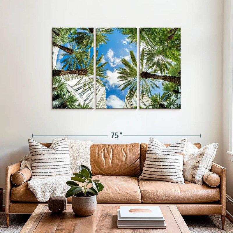 Under Miami Palms, 36" H x 57" W