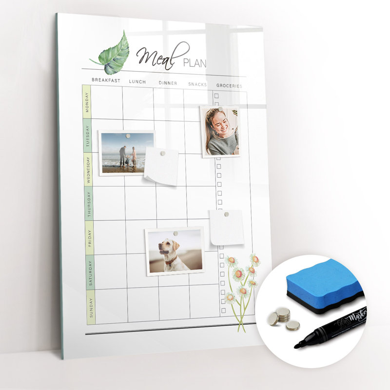 Magnetic Glass Dry Erase Board