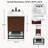 24'' Single Bathroom Vanity with Natural Carrara Marble Top, Walnut-376029597