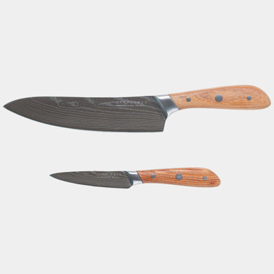 Swiss Diamond Damascus Chef/Paring Knife Set