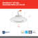 6" Selectable CCT Remodel LED Retrofit Recessed Lighting Kit