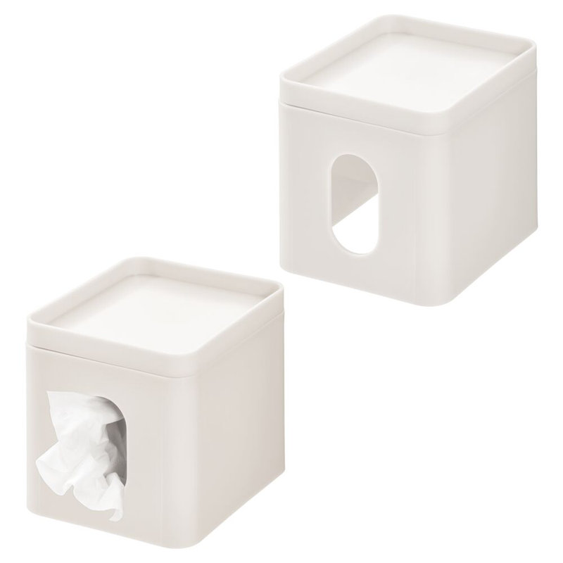 Couvercle de boîte à mouchoirs carrée pour meuble-lavabo, comptoir, chambre à coucher ou bureau personnel iDesign