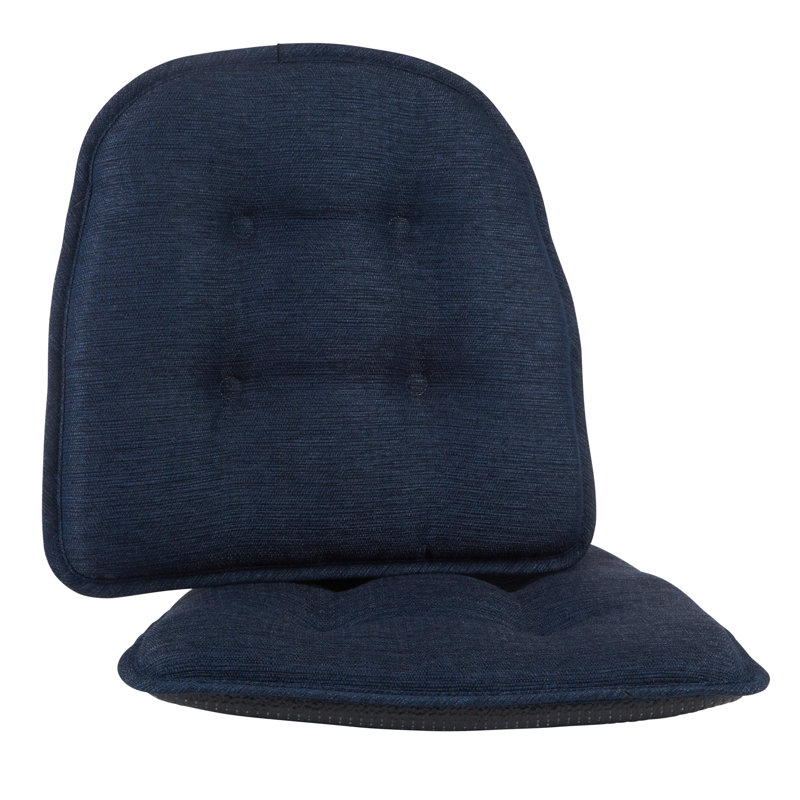 Coussin de siège antidérapant capitonné Azilal, Indigo