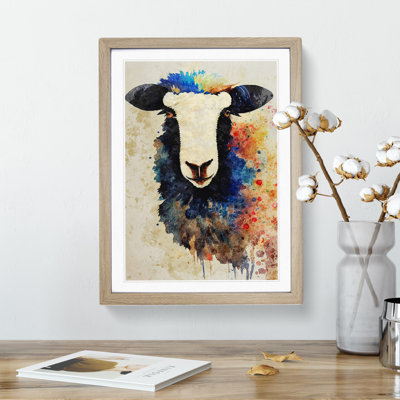 Sheep No.5 - Single Picture Frame Painting