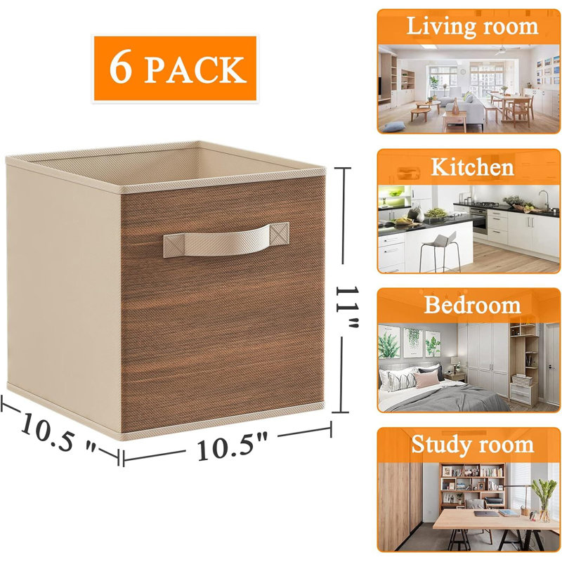 East Urban Home Fabric Decorative Bin