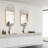 Oval Bathroom Mirror Wall Mounted Metal Frame Vanity Hang Vertically & Horizontally Decor-485755221