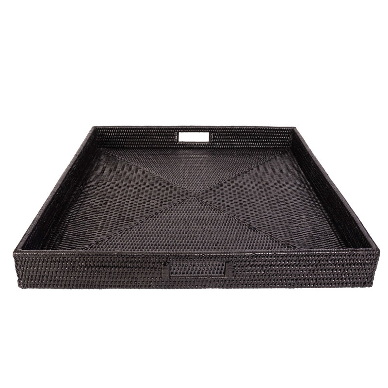 Plateau de service Edmond, Noir Tudor, H 3 po x l 20 po x P 20 po