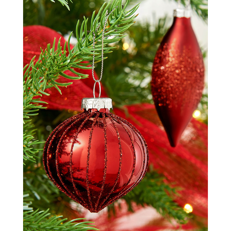 11.61cm Solid Colour Plastic / Acrylic Bauble, Christmas Red