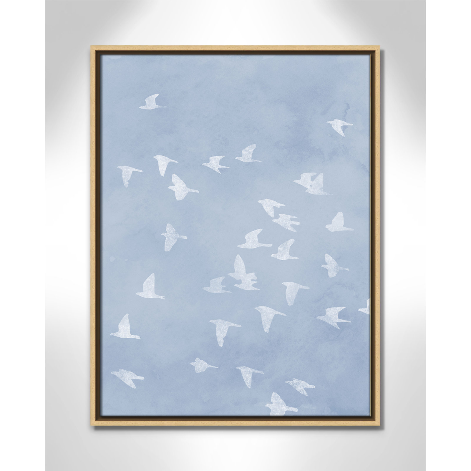 Flying Friends Print by Marcus Prime, 19.5'' W x 25.5'' H, Natural Floater