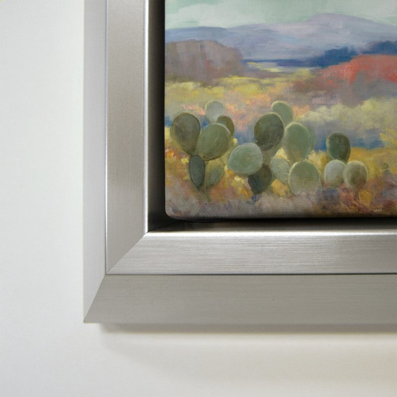 «High Desert II» par Julia Purinton - impression sur toile, 40" H x 40" W, Silver