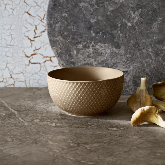 Bol en terre Lynombe de porcelaine Rhombe, argile, diamètre: 5,1 po