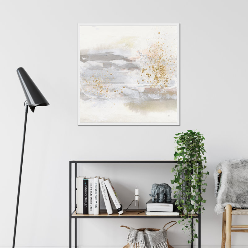 Winter Gold III by Chris Paschke - Painting, 34cm H x 34cm W, White Framed Paper Print