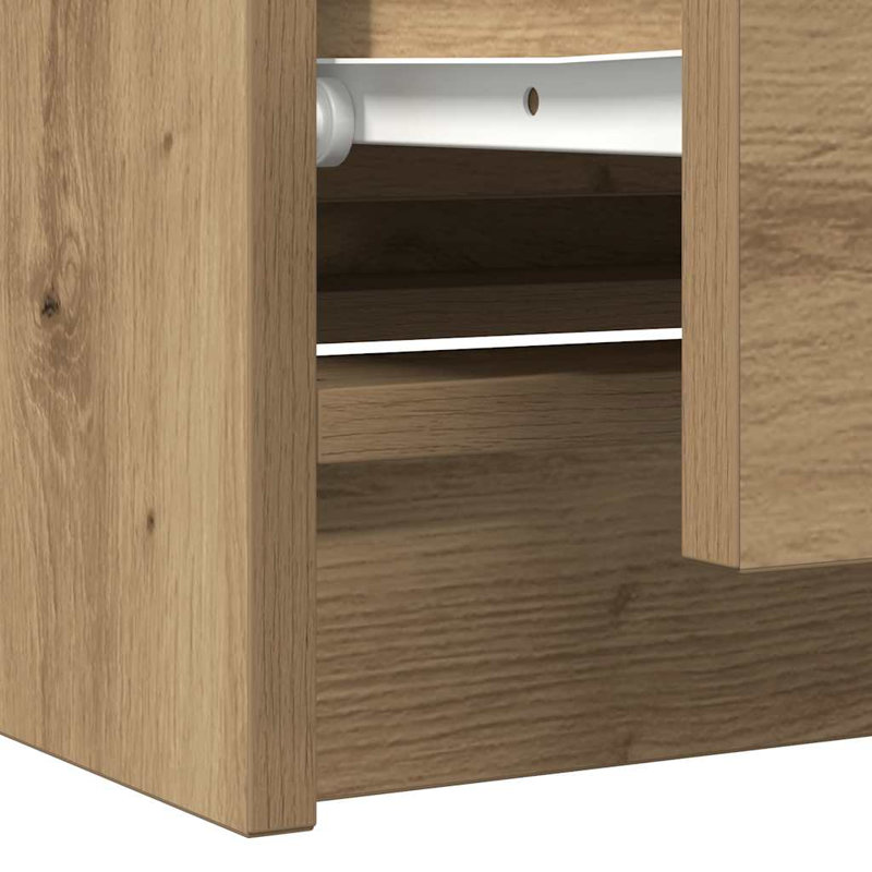  TV Cabinet 35x54 Cm Engineered Wood, Artisan Oak, 100 cm