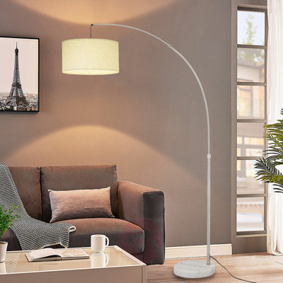 Lampe sur pied en arche 81"
