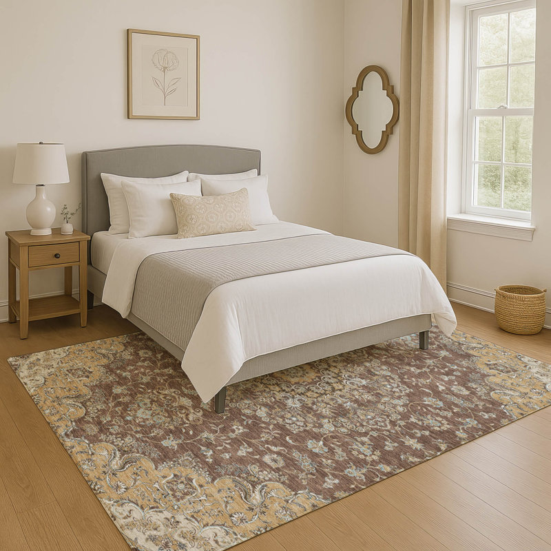 Tapis de qualité supérieure Mayfield AMF2495 Global, Chocolat, 10 pi x 14 pi