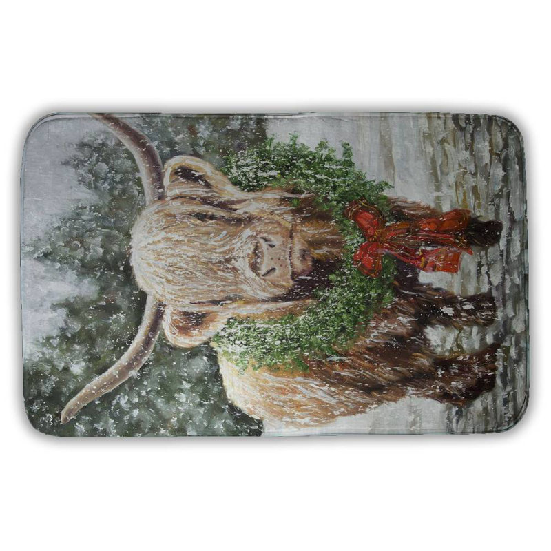 Heiki Microfiber Non-Slip Bath Mat, 34" W x 21" L