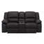 Causeuse inclinable de style contemporain à console