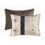 Très grand lit - Bleu marine avec détails brodés 7 pièces-122450152