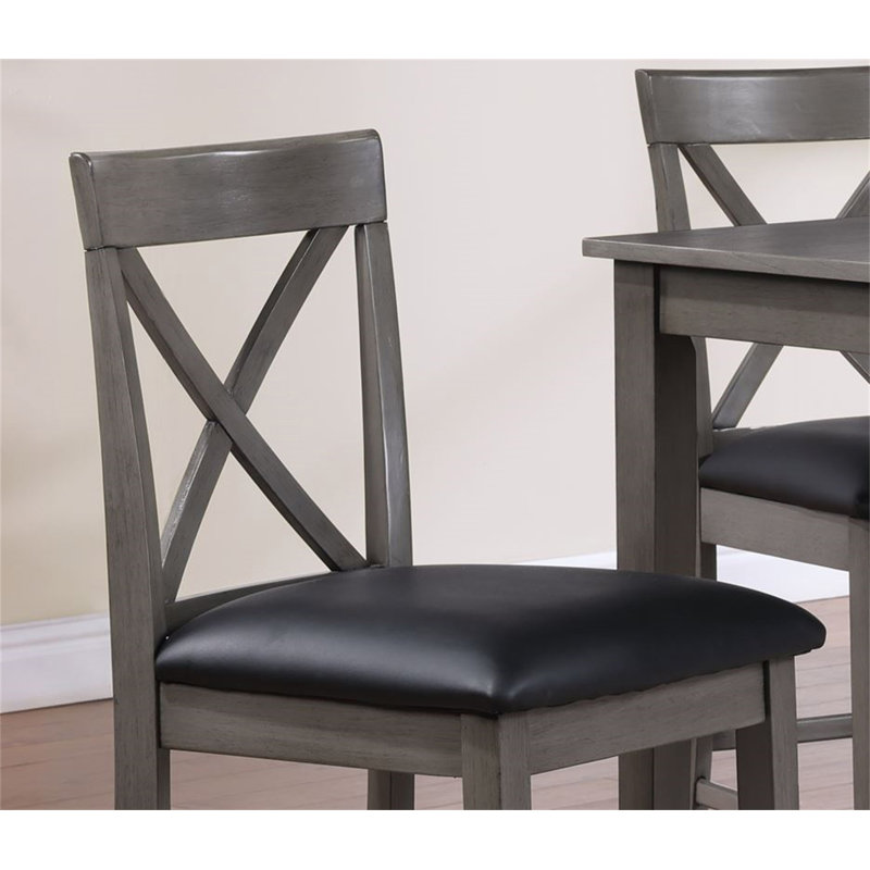 Table bistro Lakewood Gray + 4 tabourets