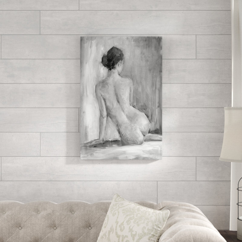 "La figure en noir et blanc I" par Ethan Harper, reproduction d'art sur toile, H 30 po x l 20 po, Toile tendue