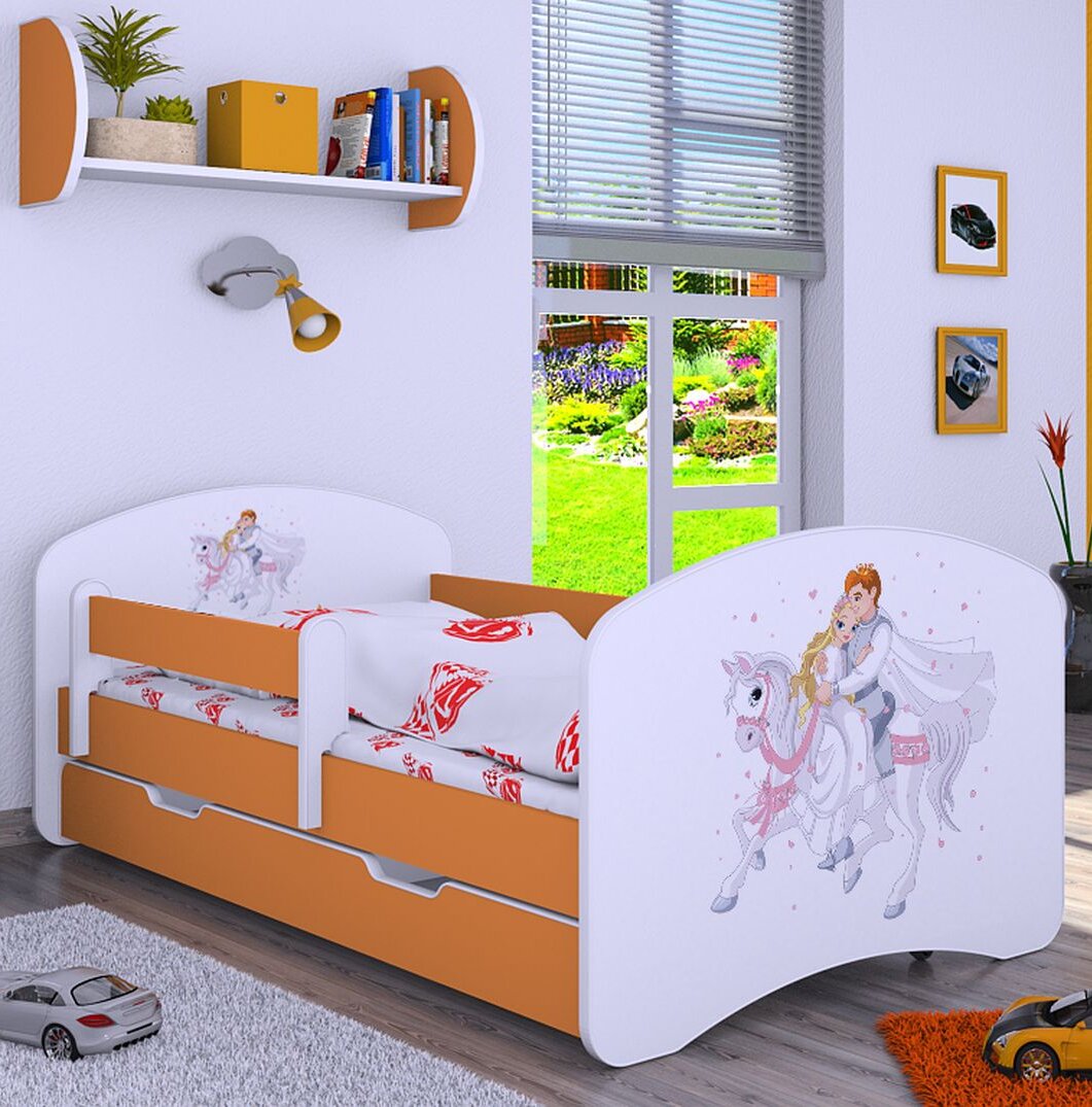 Kinderbett Didion mit Schublade, 70 x 140 cm