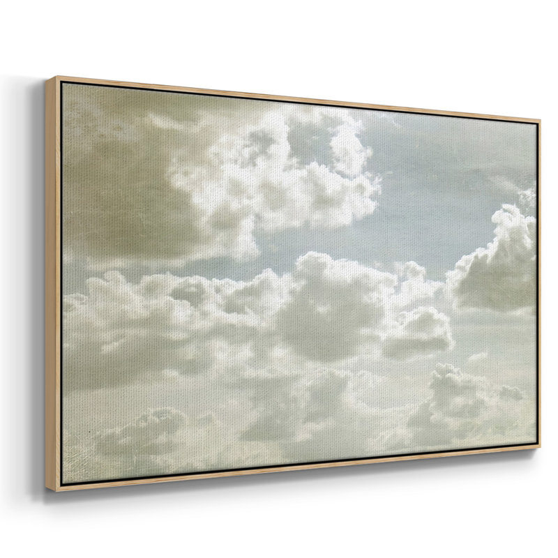 Toile tendue avec châssis Sky Scrapers IV, H 17 po x l 25 po x P 2 po, Bois naturel