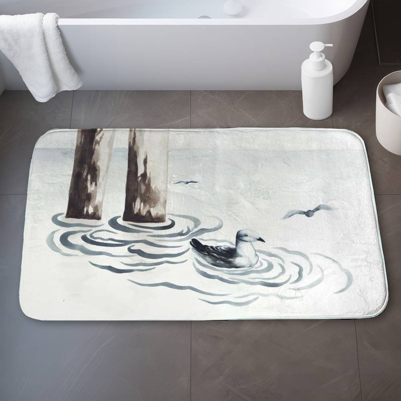 Bowning Non-Slip Bath Mat, 21"W x 34"L
