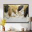 «Cordis Golden Plams Midnight Collage I» - art mural palmiers et palmiers-316884656-316884661-316884659