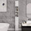Grande armoire de rangement pour salle de bain mince, armoire de salle de bain autoportante 71 po avec 1 tiroir, 2 portes et 4 tablettes réglables