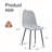 Six Pieces Comfortable Linen-Cotton Dining Chair Set-1161197751