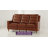 73" Genuine Leather Square Arm Reclining Sofa