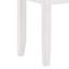 Tabouret de coiffeuse blanc avec siège rembourré