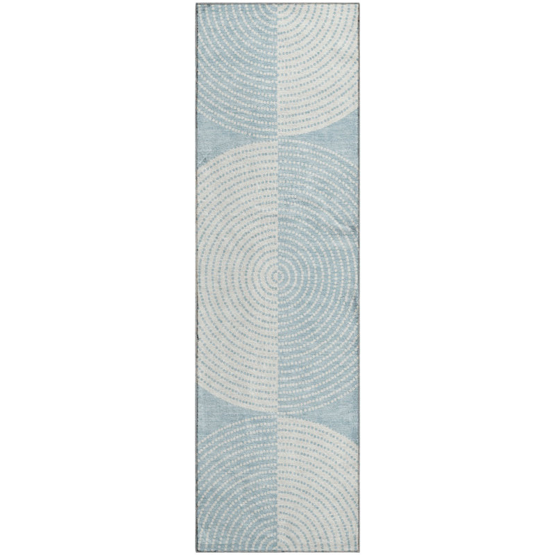 Premium Machine Washable Mayfield AMF2275 Geometric Rug, Gray, 8' x 10'