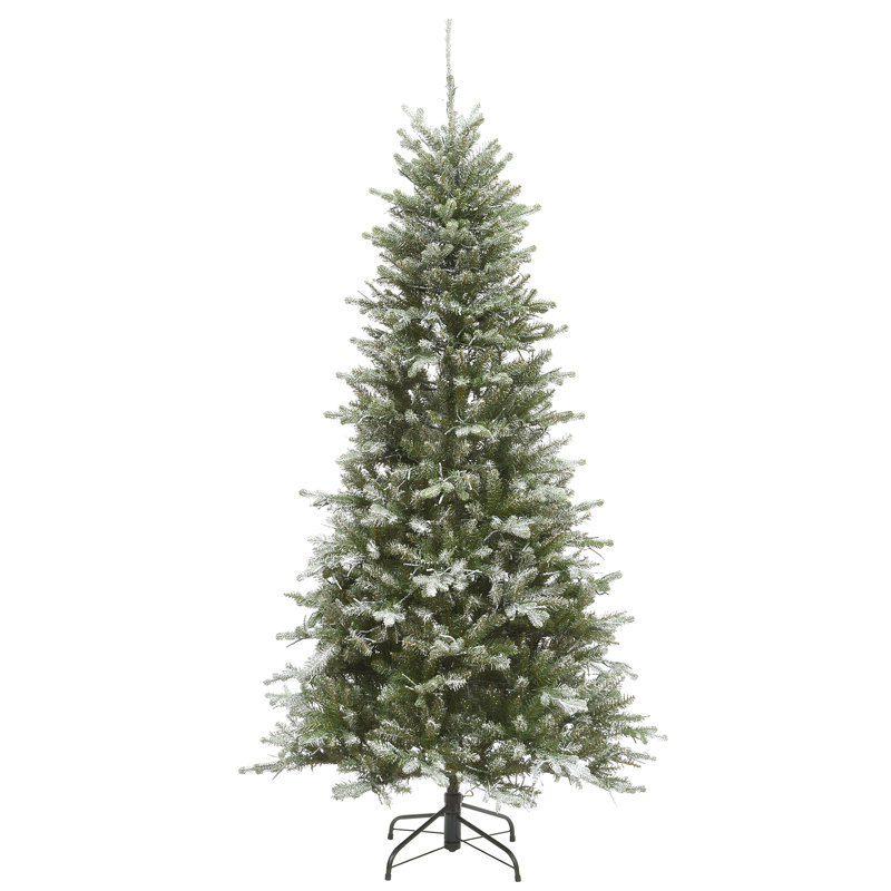 6.5 Ft. Snowy Morgan Spruce Slim Tree With Dual Color® LED Cosmic Lights®