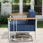 Coan Archlebov 5-7 Person Outdoor Patio Conversation Set Seating Group With Wood Pattern And Swivel Chairs-1020058713