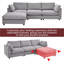 Canapé modulaire 2 pièces rembourré Loutricia-1115559403